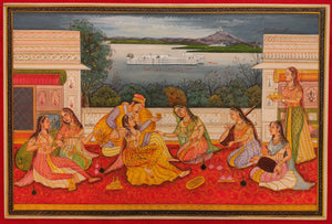 Mughal Style Wedding Painting