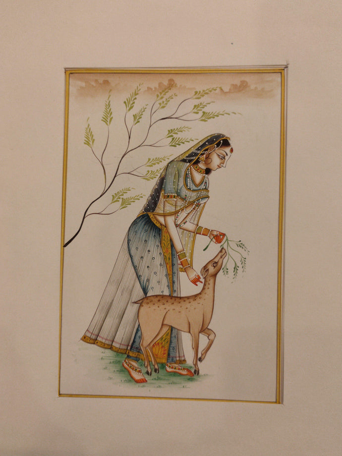 Ragini Lady Paper Painting Home Decor