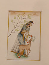 Load image into Gallery viewer, Handmade Indian Miniature Ragini Painting Paper Colors Art Traditional Exquistie - ArtUdaipur

