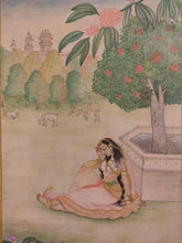 Load image into Gallery viewer, Handmade Indian Miniature Ragini Painting Paper Colors Art Traditional Exquistie - ArtUdaipur
