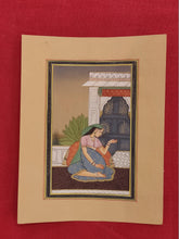 Load image into Gallery viewer, Handmade Indian Miniature Ragini Painting Paper Colors Art Traditional Exquisite - ArtUdaipur
