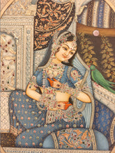 Load image into Gallery viewer, Handmade Indian Miniature Ragini Painting Synthetic Ivory Colors Traditional - ArtUdaipur
