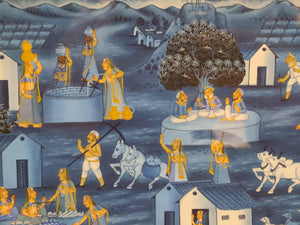 Rural Poor Indian Village Life Art with a Meaning Miniature Painting - ArtUdaipur