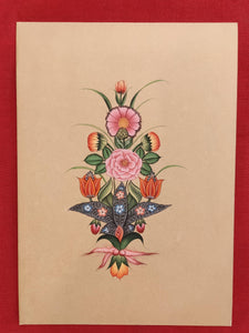 Flower Painting For Art Collectors Indian Miniature Painting - ArtUdaipur