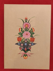 Flower Painting For Art Collectors Indian Miniature Painting - ArtUdaipur