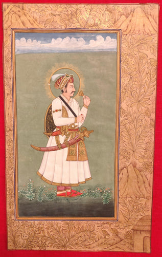 Mughal Maharajah Portrait Painting Artwork