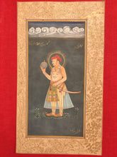 Load image into Gallery viewer, Hand Painted Mughal Maharajah King Portrait Miniature Painting India Paper - ArtUdaipur
