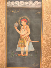 Load image into Gallery viewer, Hand Painted Mughal Maharajah King Portrait Miniature Painting India Paper - ArtUdaipur
