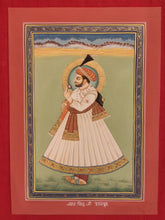 Load image into Gallery viewer, Hand Painted Rajasthani Maharajah King Portrait Miniature Painting India Art - ArtUdaipur

