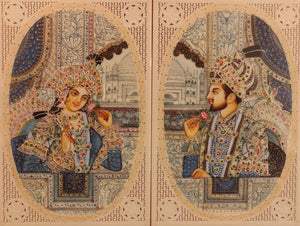 Shah Jahan and Mumtaz Love Story Artwork