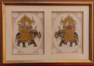 Mughal Ambabari Miniature Painting Artwork Framed