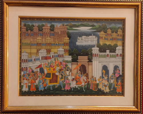 Udaipur City Framed Painting Home Decor Artwork