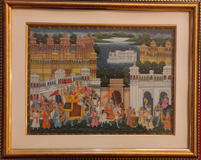 Udaipur City Framed Painting Home Decor Artwork