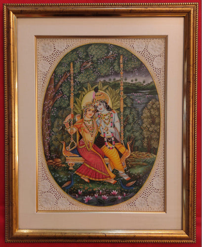 Krishna Radha Hindu God Artwork Painting