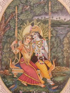 Radha Krishna A Tale Of Love Indian Miniature Painting Collection - ArtUdaipur