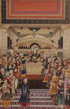 Load image into Gallery viewer, Mughal Painting Court Scene Artwork Painting
