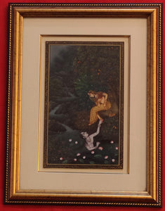 Lord Krishna Radha HandPainted Indian Miniature Painting - ArtUdaipur