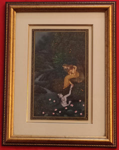 Lord Krishna Radha HandPainted Indian Miniature Painting - ArtUdaipur