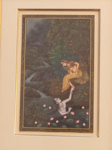 Lord Krishna Radha HandPainted Indian Miniature Painting - ArtUdaipur