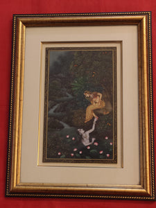 Lord Krishna Radha HandPainted Indian Miniature Painting - ArtUdaipur