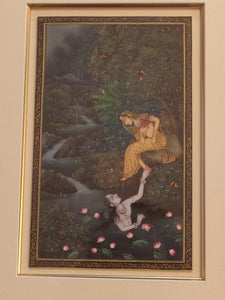 Lord Krishna Radha HandPainted Indian Miniature Painting - ArtUdaipur