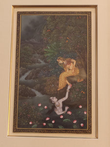Lord Krishna Radha HandPainted Indian Miniature Painting - ArtUdaipur