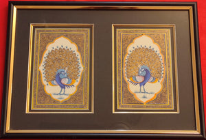Peacock Bird Framed Art Collection Home