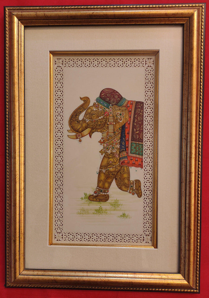 Elephant Framed Painting