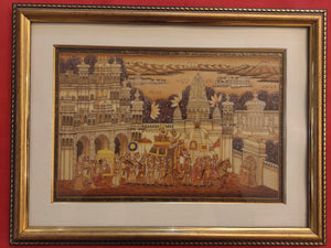 Framed Udaipur City Painting