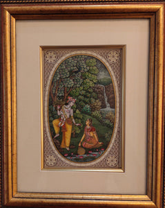 Krishna Radha Hindu God Framed Painting Artwork Collection