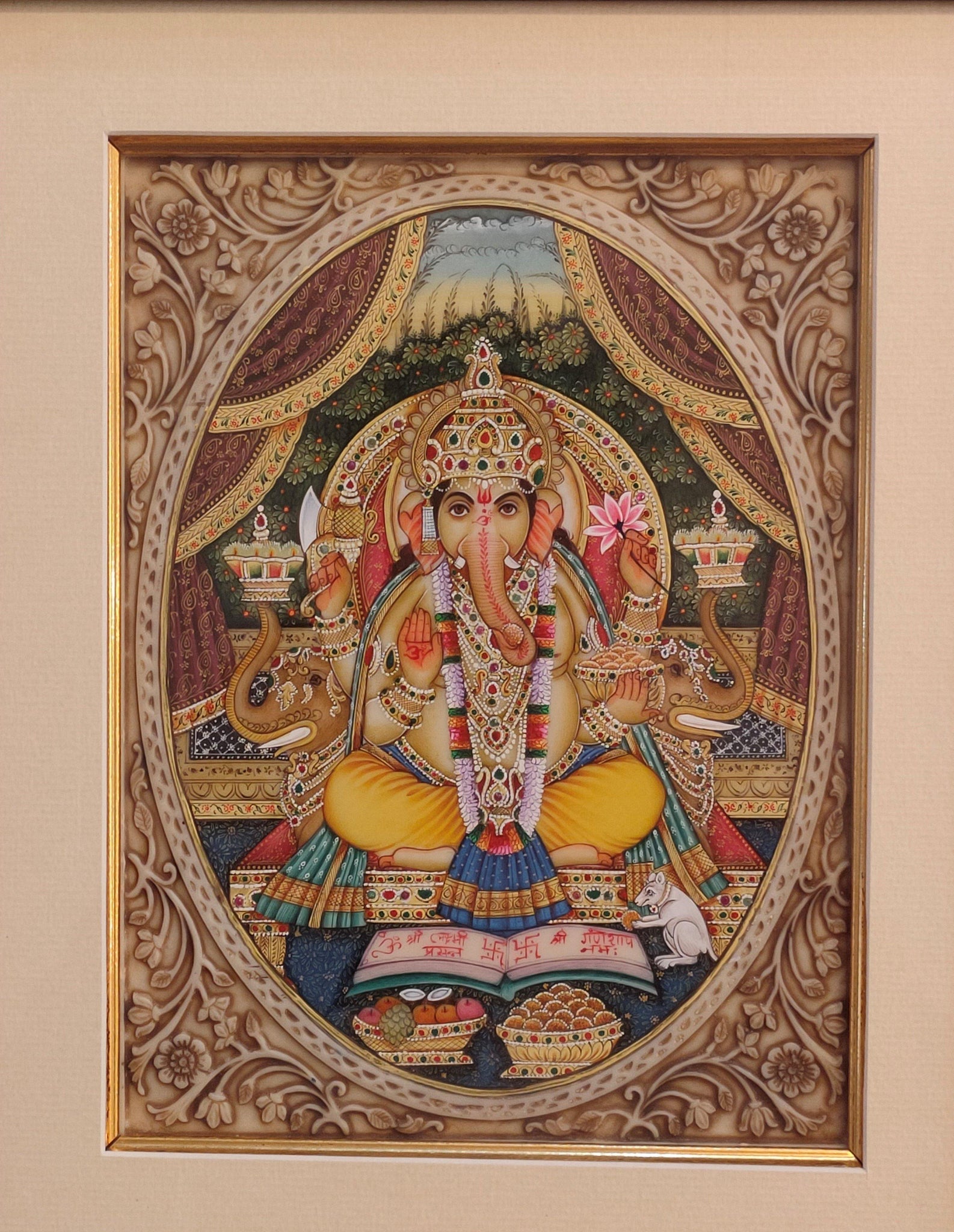 Hand painted Ganesh from India