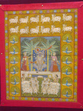 Load image into Gallery viewer, Shreenathji Pichwai Painting Shrinathji Cloth Wall Hanging Indian Art - ArtUdaipur
