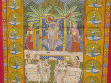 Load image into Gallery viewer, Shreenathji Pichwai Painting Shrinathji Cloth Wall Hanging Indian Art - ArtUdaipur
