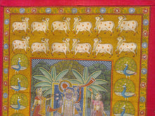 Load image into Gallery viewer, Shreenathji Pichwai Painting Shrinathji Cloth Wall Hanging Indian Art - ArtUdaipur
