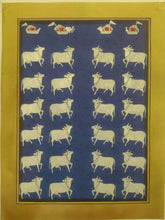 Load image into Gallery viewer, Krishna Pichwai Cow Indian Miniature Painting Famous Rajasthan Tradition - ArtUdaipur
