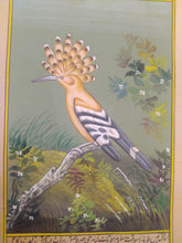 Load image into Gallery viewer, Hoopoe Bird Birds Miniature Painting India Art Nature Fine Art - ArtUdaipur
