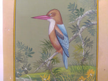 Load image into Gallery viewer, KingFisher Painting on Old Paper - ArtUdaipur
