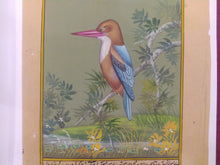 Load image into Gallery viewer, KingFisher Painting on Old Paper - ArtUdaipur
