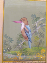 Load image into Gallery viewer, KingFisher Painting on Old Paper - ArtUdaipur
