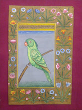 Load image into Gallery viewer, Parrot Birds and Flower on Paper Painting - ArtUdaipur
