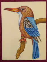 Load image into Gallery viewer, Beautiful Hand Painted ColorFul King Fisher Bird Painting - ArtUdaipur
