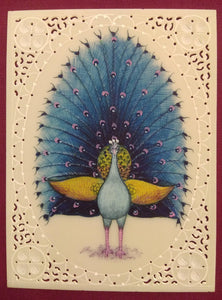 Beautiful Peacock Bird Indian Miniature Painting Art - ArtUdaipur