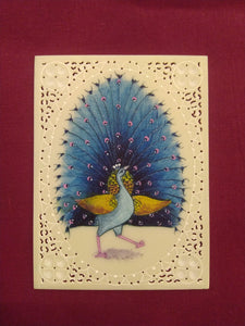 Beautiful Peacock Bird Birds Blue Scheme Famous Artist Art - ArtUdaipur