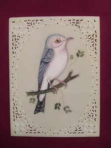 Exquisite Sparrow Artwork on Synthetic Ivory Art Collection - ArtUdaipur