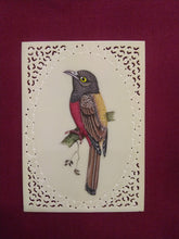Load image into Gallery viewer, Sparrow Bird on Faux Synthetic Ivory Exotic Miniature Painting - ArtUdaipur
