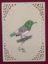 Load image into Gallery viewer, Beautiful Hand Painted Baby Sparrow on Synthetic Ivory - ArtUdaipur
