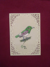 Load image into Gallery viewer, Beautiful Hand Painted Baby Sparrow on Synthetic Ivory - ArtUdaipur
