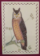 Load image into Gallery viewer, Night Owl Miniature Painting India on Synthetic Ivory Famous Artist - ArtUdaipur
