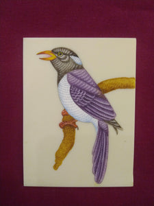 Beautiful Bird Sitting on the Tree Indian Miniature Painting - ArtUdaipur
