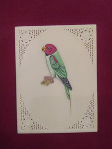 Beautiful Parrot Bird Bird Miniature Painting India - ArtUdaipur